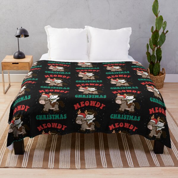 Item preview, Meowdy Christmas Cute Cowboy Cat Riding A Reindeer Horse Pun designed and sold by Daytone.