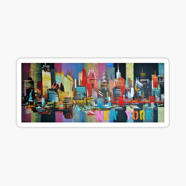 New York City Skyline 2016 0179 Sticker