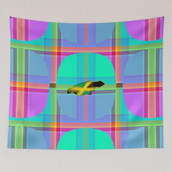 Item preview, UNFORGETTABLE WEST INDIES CHRISTMAS SOUVENIRS - UNIQUE ABSTRACT CARIBBEAN GEOMETRIC PATTERN - GREATJAMAICAN VIBES FLAG INSPIRATION designed and sold by Ralek.