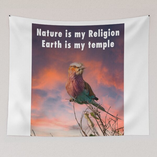 Item preview, Nature is my religion The earth is my temple designed and sold by Ingo Gerlach.