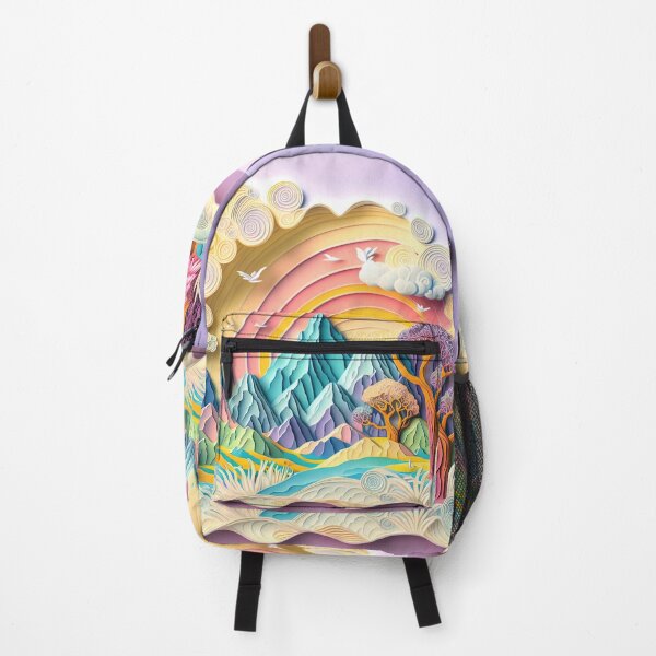Item preview, Rainbow Landscape Cartoon Mountain designed and sold by NTGUILTY.