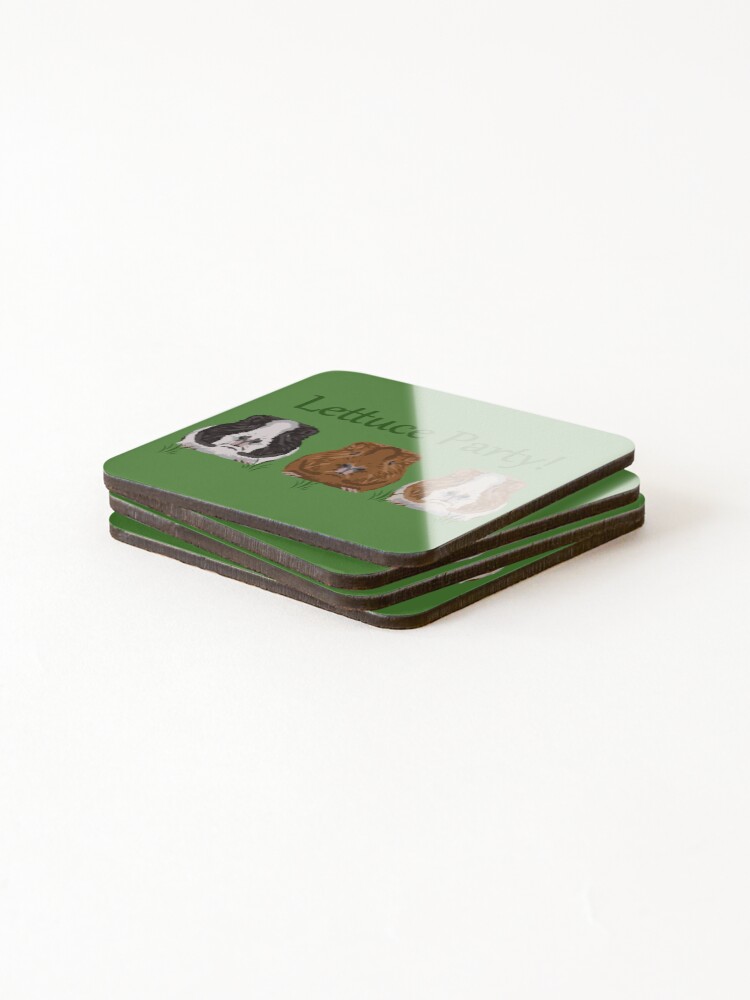 Thumbnail 4 of 5, Coasters (Set of 4), Party Animals designed and sold by GeoCreate.