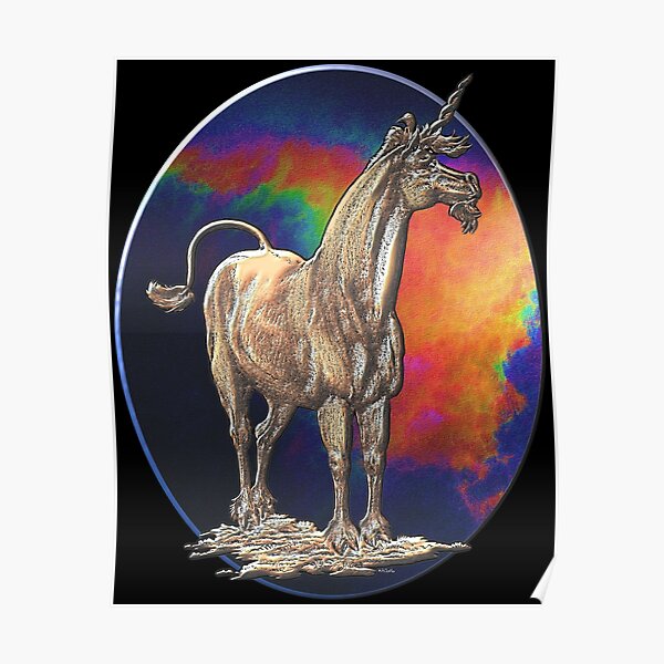 UNICORN ~ Metallic Unicorns 4 by tasmanianartist Poster