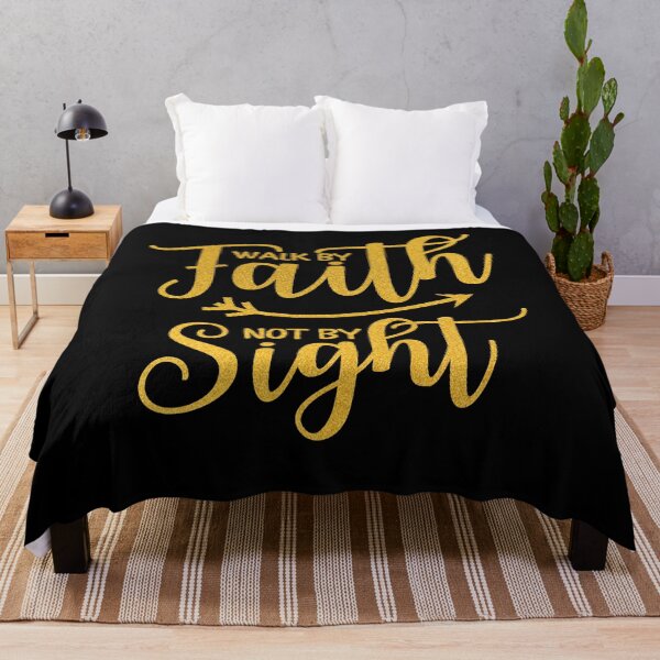 Item preview, Walk By Faith Not By Sight Christian Bible Verses Quotes (Christian Christmas Gift) designed and sold by i-longmanshop.