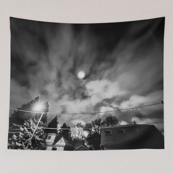 Item preview, moon through the clouds designed and sold by JayMonochrome.
