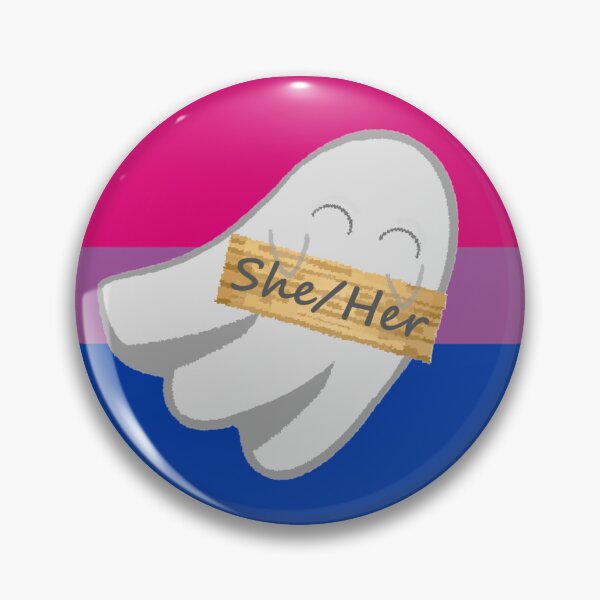 Item preview, Bi she/her ghost designed and sold by Forest-Bird.