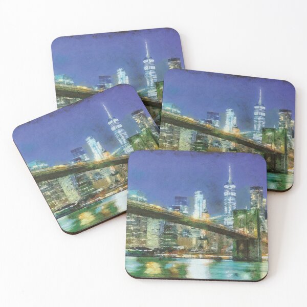 Item preview, Midnight in NewYork, Canvas Painting of NY city designed and sold by Ryan  Rad.