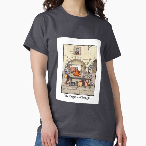 Vista previa del artículo con la obra «Los caballeros se acercan - humor medieval», diseñado y vendido por MNoblestudio.