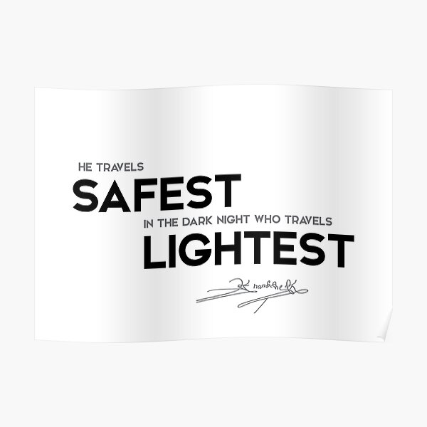 travels safest, lightest - hernan cortes Poster
