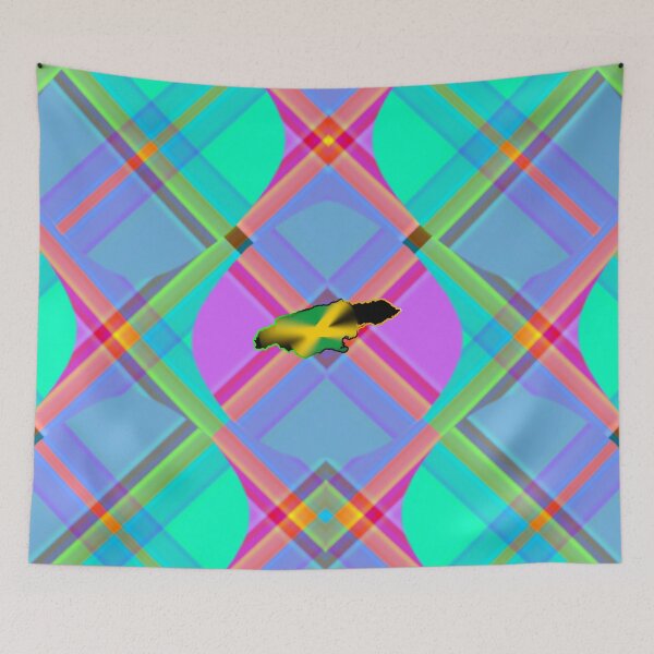 Item preview, UNFORGETTABLE WEST INDIES CHRISTMAS SOUVENIRS - UNIQUE ABSTRACT CARIBBEAN GEOMETRIC PATTERN - GREATJAMAICAN VIBES FLAG INSPIRATION designed and sold by Ralek.