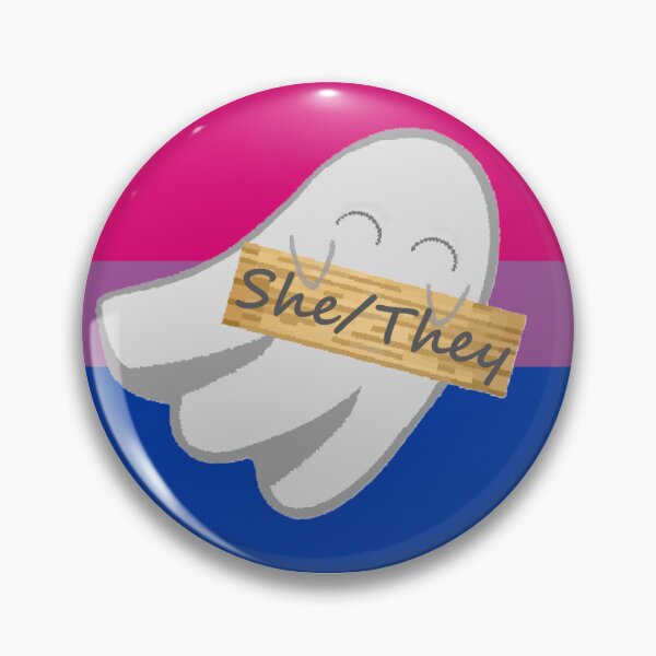 Item preview, Bi She/They Ghost designed and sold by Forest-Bird.