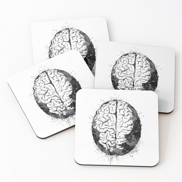 Item preview, Human Brain Anatomy Black and White designed and sold by LotusGifts.