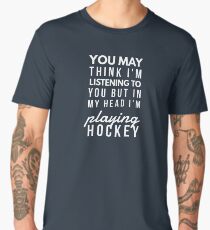 Playing hockey.. Men's Premium T-Shirt