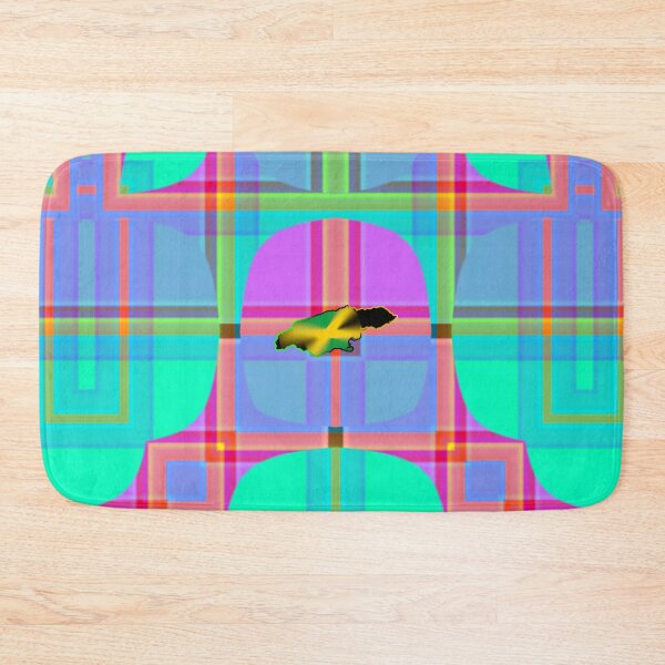 Item preview,  UNFORGETTABLE WEST INDIES CHRISTMAS SOUVENIRS - UNIQUE ABSTRACT CARIBBEAN GEOMETRIC PATTERN - GREATJAMAICAN VIBES FLAG INSPIRATION designed and sold by Ralek.