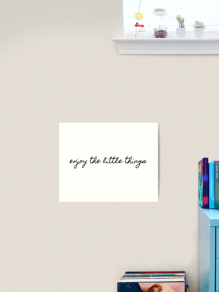 Thumbnail 2 of 3, Art Print, enjoy the little things designed and sold by kennaplate.