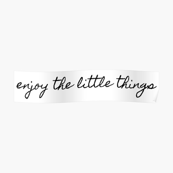 profiter des petites choses Poster