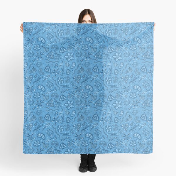 Item preview, Cartoon Microbes - Blue designed and sold by chayground.