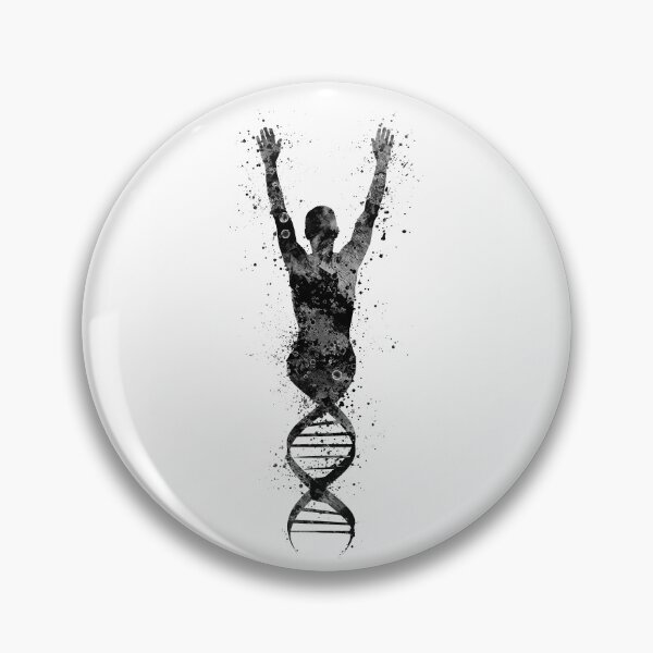 Item preview, Human DNA Black and White Genetics Gift designed and sold by LotusGifts.