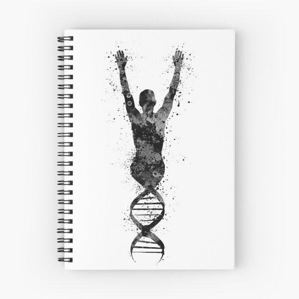 Item preview, Human DNA Black and White Genetics Gift designed and sold by LotusGifts.