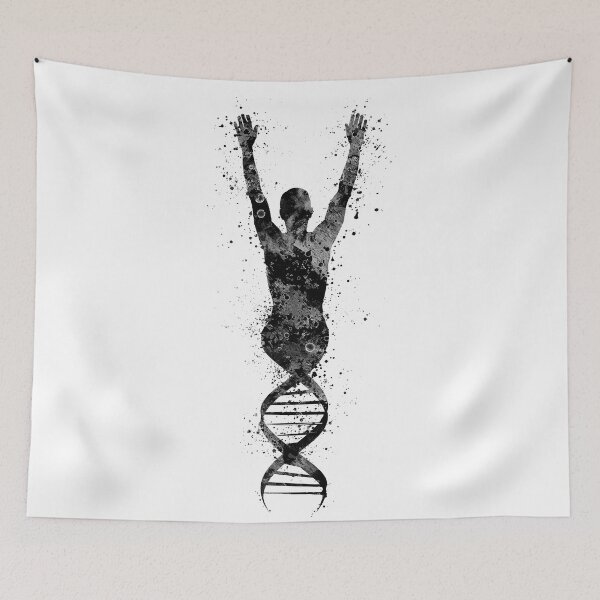 Item preview, Human DNA Black and White Genetics Gift designed and sold by LotusGifts.