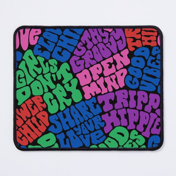 Item preview, Groovy Lettering Seamless Pattern designed and sold by CreativeMagi.