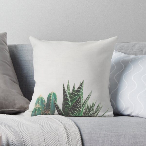 Cactus & Succulents Throw Pillow
