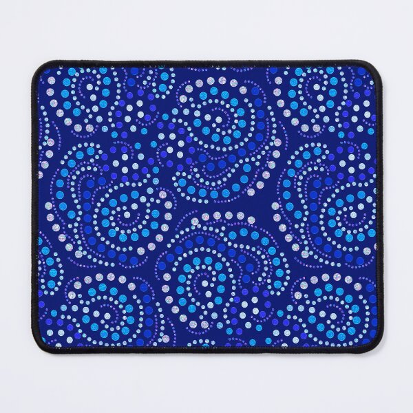 Item preview, Metallic Dot Art Blue designed and sold by Jane Izzy Designs.
