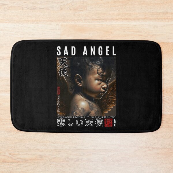 Item preview, Sad Angel | Renaissance Cute Cherub Angel With Wings – Japanese Tattooed Baby Angel Cherub designed and sold by MadeByRobots.