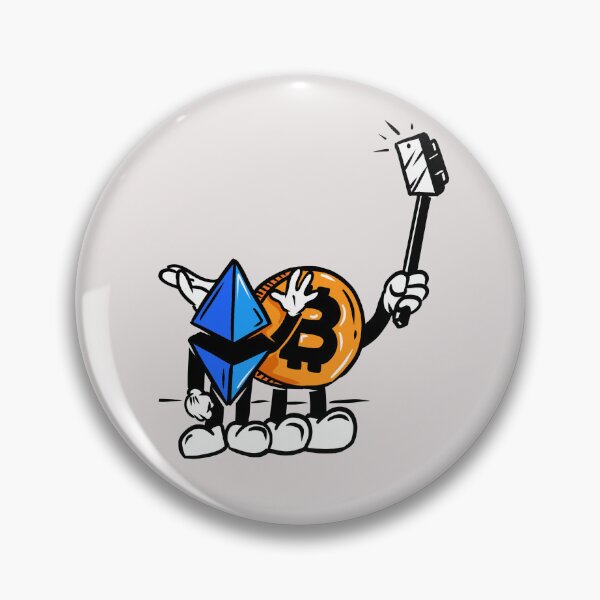Item preview, Bitcoin and Ethereum: Friends Forever  designed and sold by ClothingnCrypto.