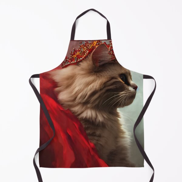 Item preview, Artistic Cat in a crown and red cape | designed and sold by Darlingly.