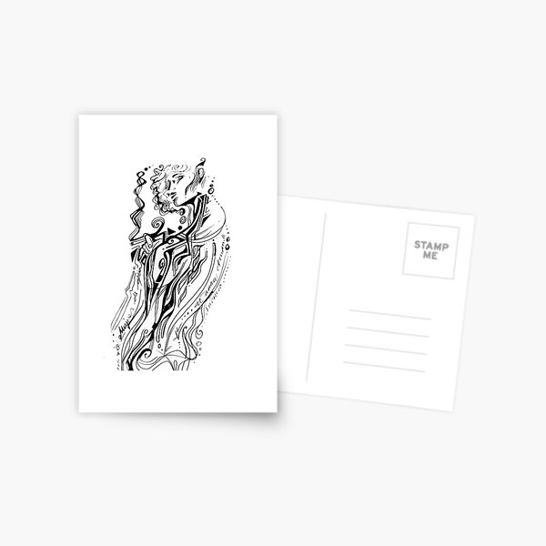 smoked girl Postcard