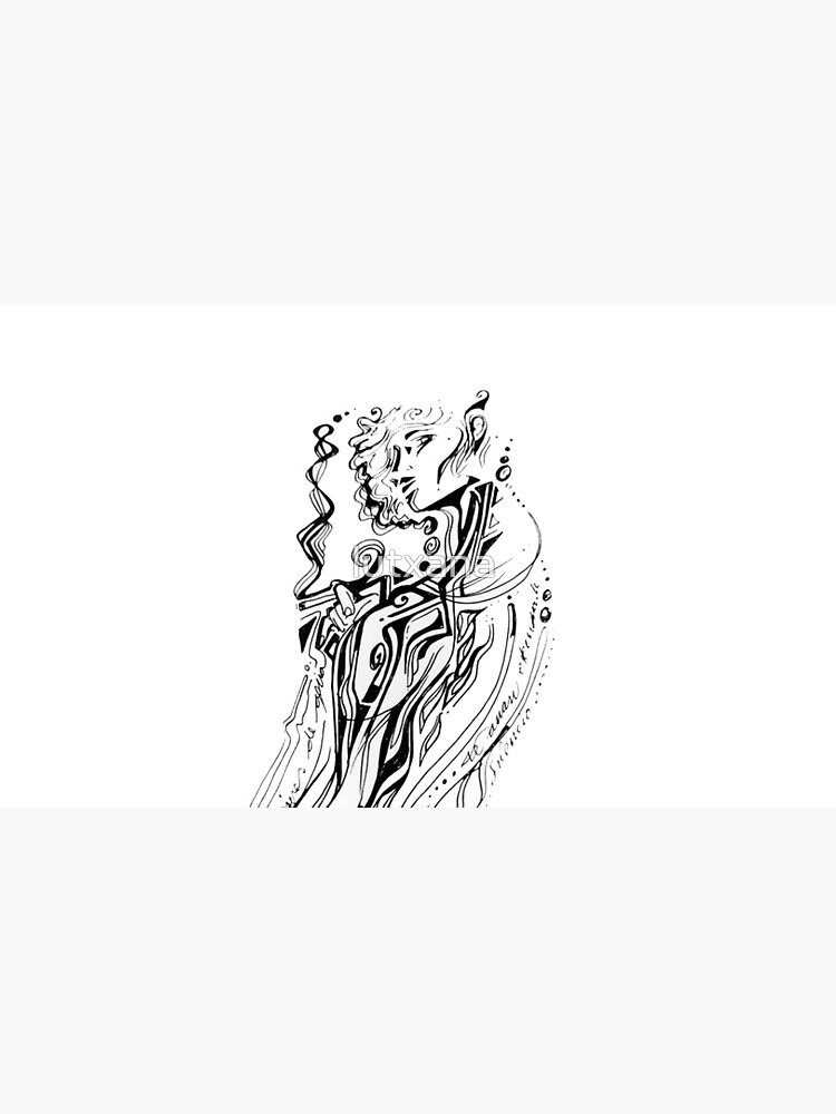 Imagen 6 de 6, Taza de café con la obra smoked girl, diseñada y vendida por lutxana.