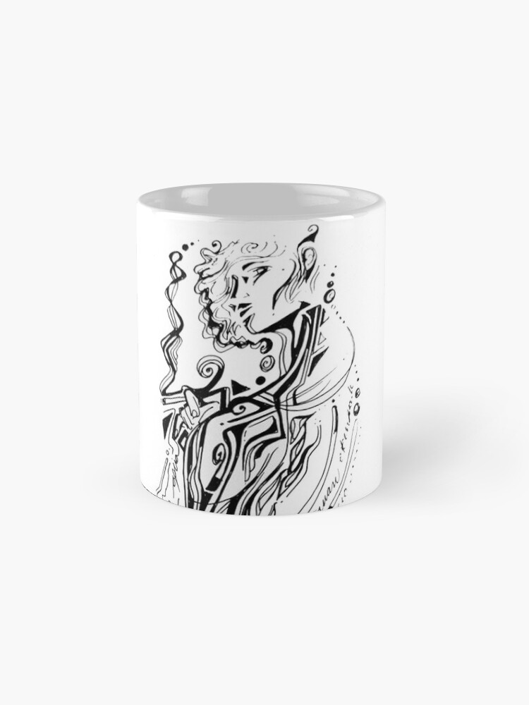 Imagen 4 de 6, Taza de café con la obra smoked girl, diseñada y vendida por lutxana.