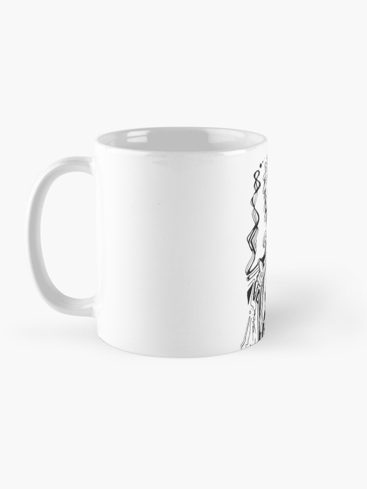 Imagen 3 de 6, Taza de café con la obra smoked girl, diseñada y vendida por lutxana.