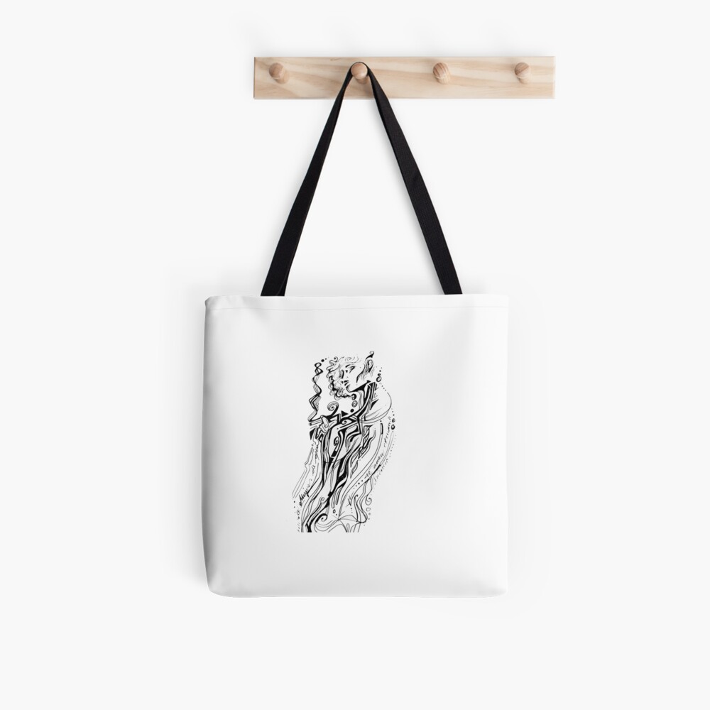 Vista previa del artículo con la obra «Bolsa estampada de tela», diseñado y vendido por lutxana.