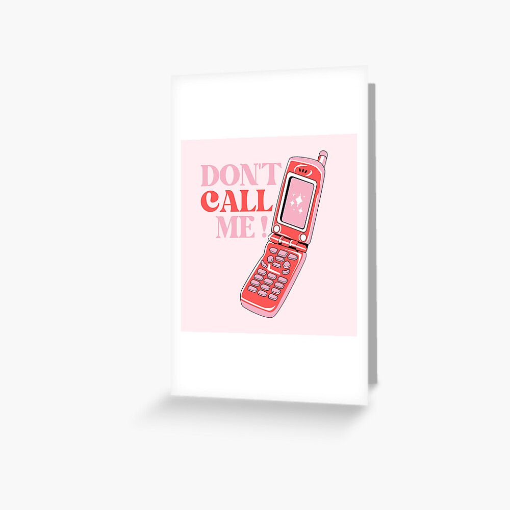 2000s flip phone aesthetic protect me from what I want design Greeting  Card for Sale by Dealbhan