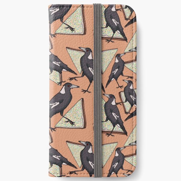 Magpies & Fairy Bread - Peach iPhone Wallet