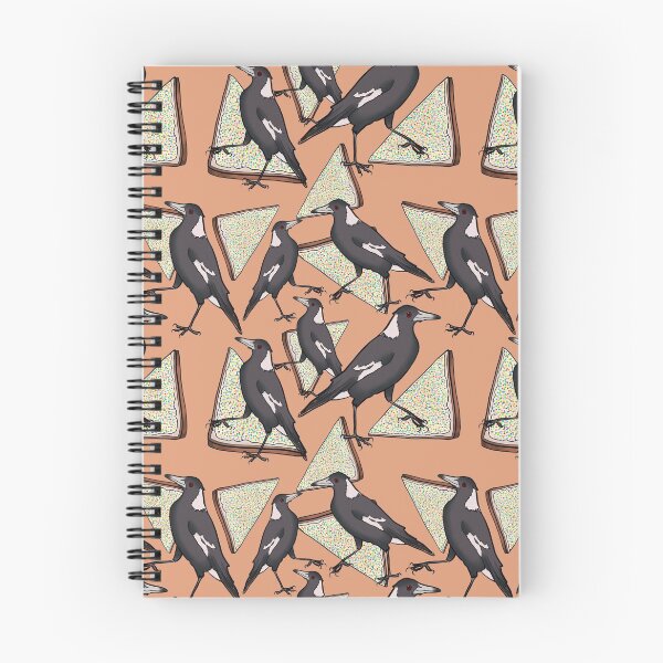 Item preview, Magpies & Fairy Bread - Peach  designed and sold by Ohlittlespark.