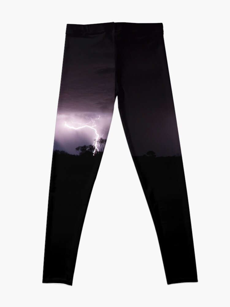 Alternate view of Desert Lightning, outback Australia. Leggings