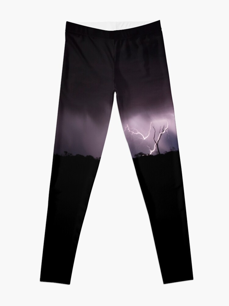 Alternate view of Desert Lightning, outback Australia. Leggings