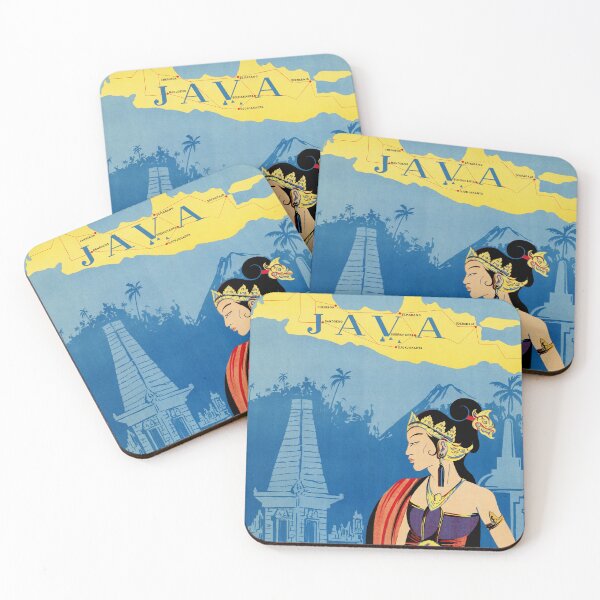 Item preview, VISIT BATAVIA JAVA Only 36 Hours From Singapore 1930s Vintage travel Poster designed and sold by retroposters.