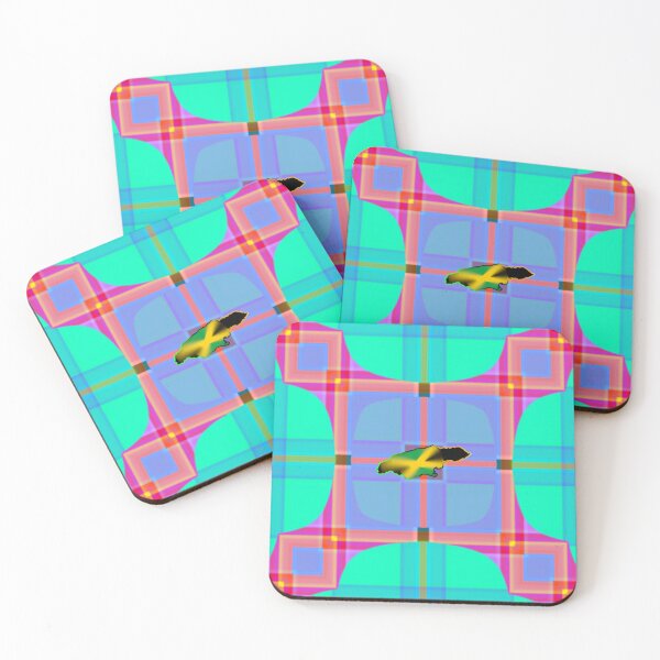 Item preview,  UNFORGETTABLE WEST INDIES CHRISTMAS SOUVENIRS - UNIQUE ABSTRACT CARIBBEAN GEOMETRIC PATTERN - GREATJAMAICAN VIBES FLAG INSPIRATION designed and sold by Ralek.