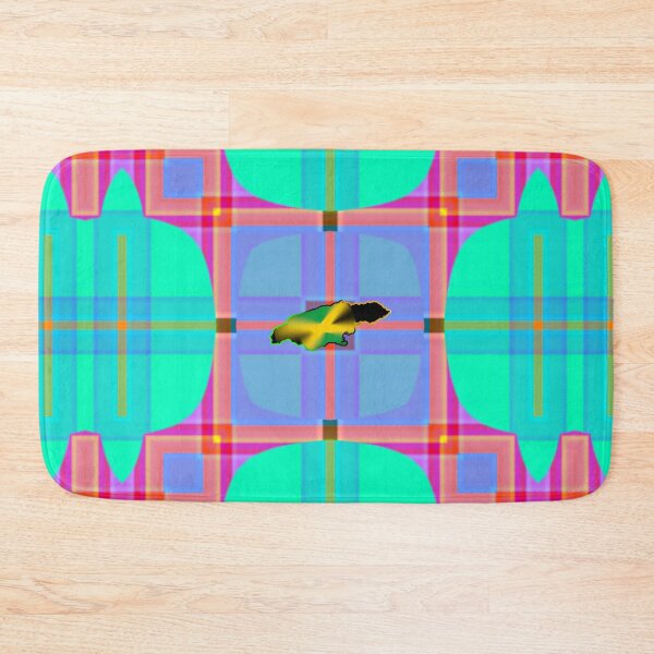 Item preview,  UNFORGETTABLE WEST INDIES CHRISTMAS SOUVENIRS - UNIQUE ABSTRACT CARIBBEAN GEOMETRIC PATTERN - GREATJAMAICAN VIBES FLAG INSPIRATION designed and sold by Ralek.