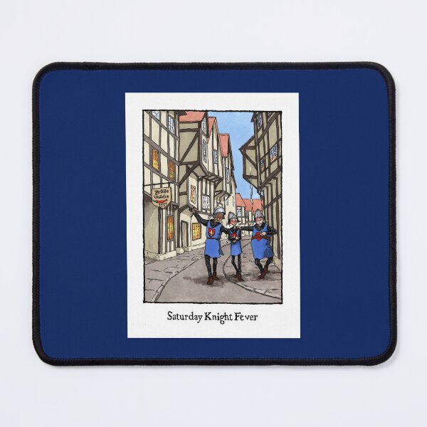 Item preview, Saturday Knight Fever - Medieval humour designed and sold by MNoblestudio.