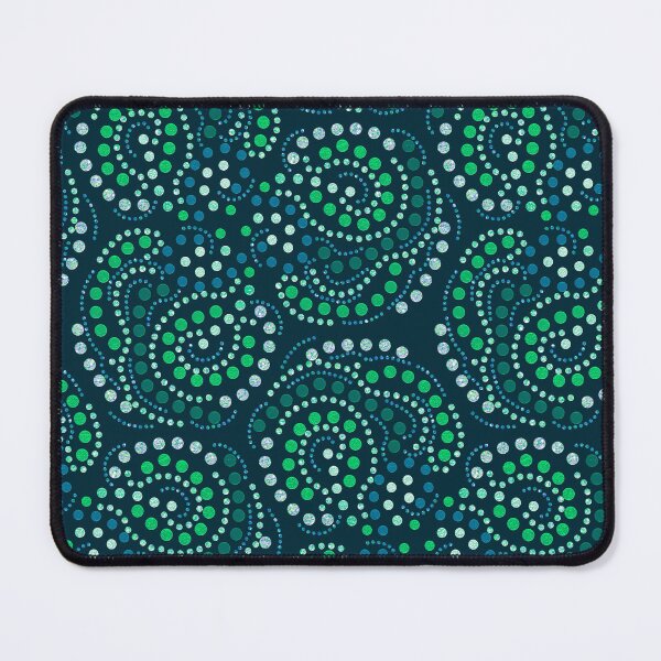Item preview, Metallic Dot Art Ocean designed and sold by Jane Izzy Designs.
