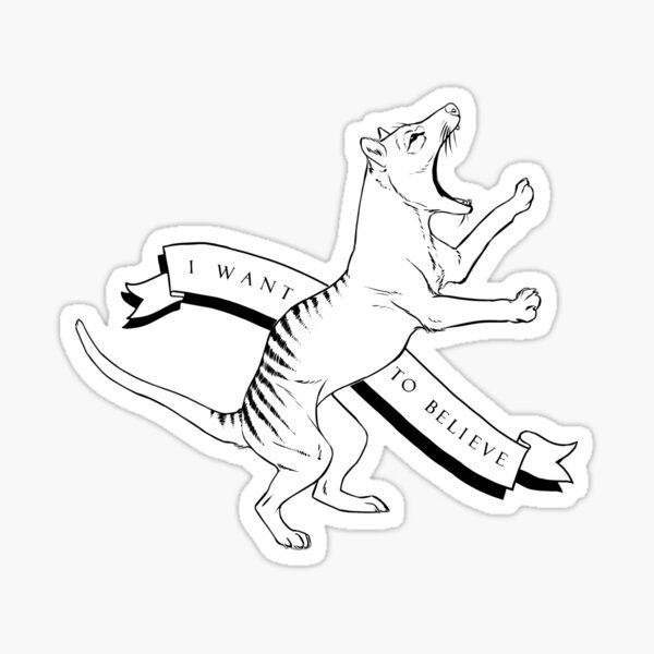 Tasmanian Tiger Crest Sticker