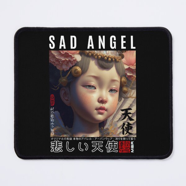 Item preview, Sad Angel | Renaissance Cute Cherub Angel With Wings –  Japanese Baby Angel Cherub designed and sold by MadeByRobots.