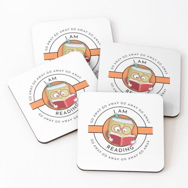 Item preview, Go away I am reading - cute book reading a book! designed and sold by Kubala.