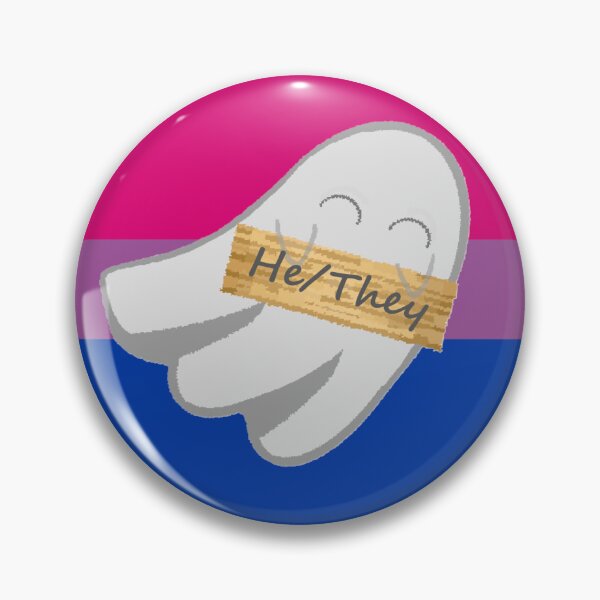 Item preview, Bi He/They Pronoun Ghost designed and sold by Forest-Bird.