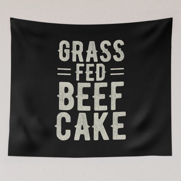 Item preview, Grass Fed Beef Cake Vegan Vegetarian  designed and sold by BUBLTEES.
